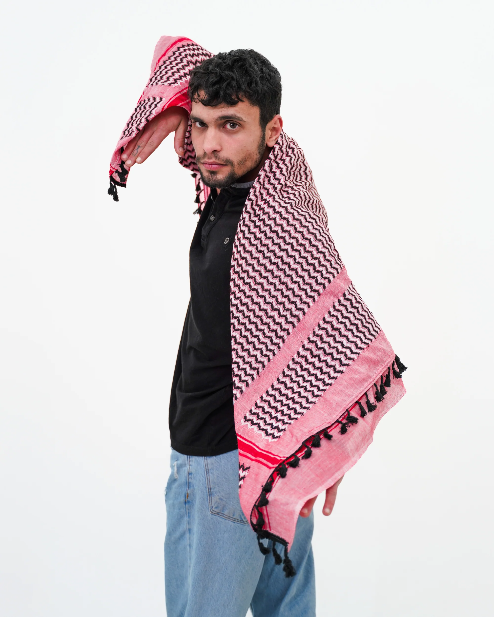 Amal Pink Hirbawi® Kufiya - Image 4