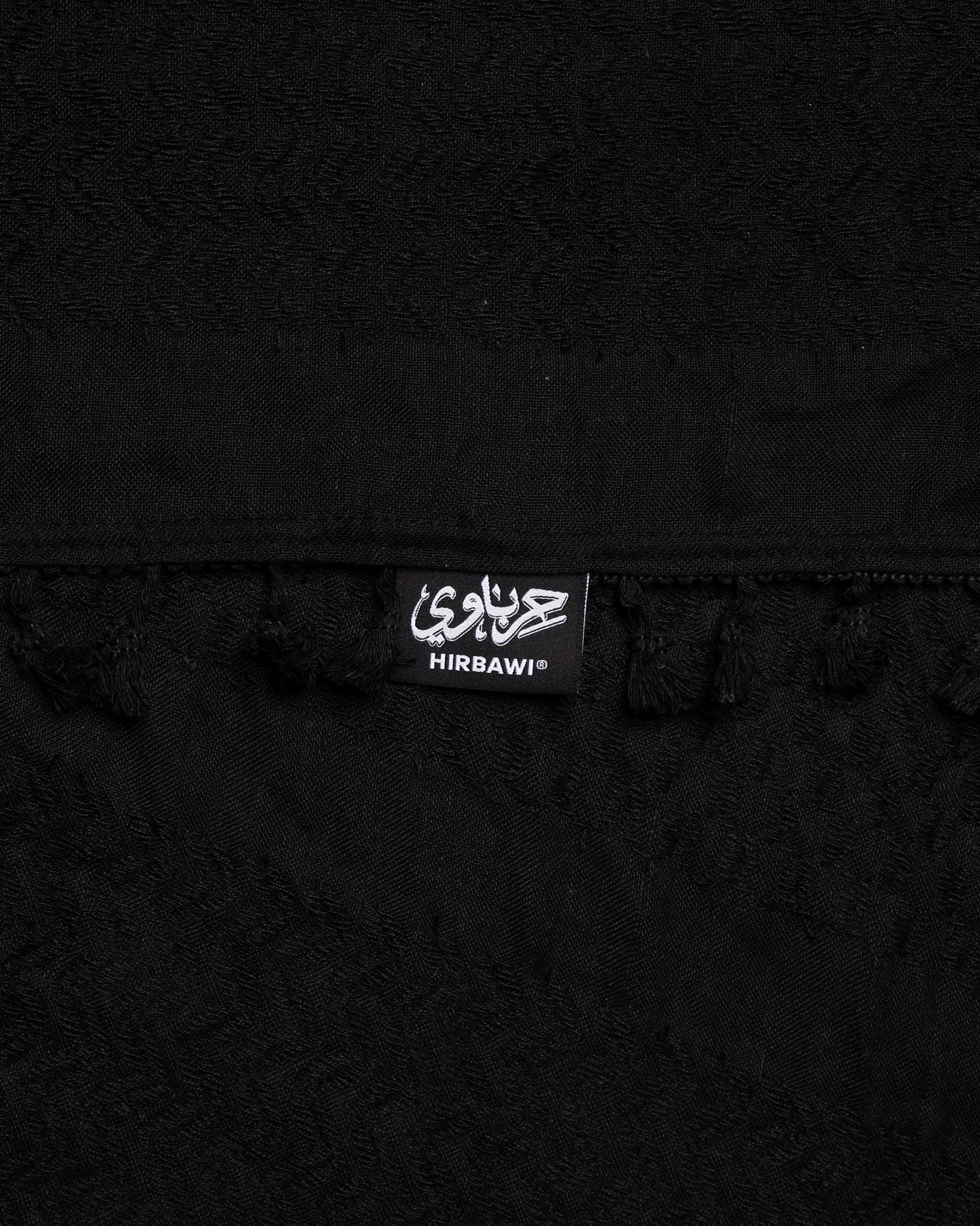 Pure Black Hirbawi® Kufiya - Image 7