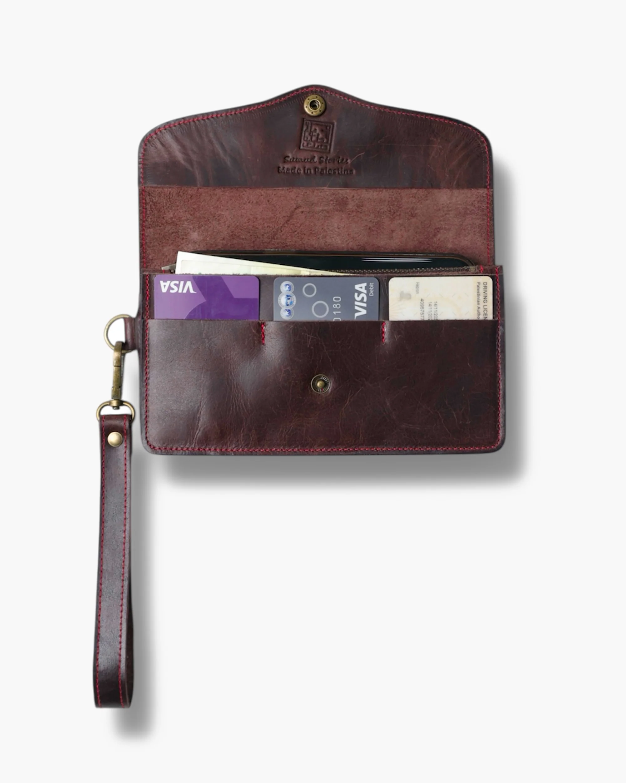 Sumud Juzdan Leather Clutch - Image 2