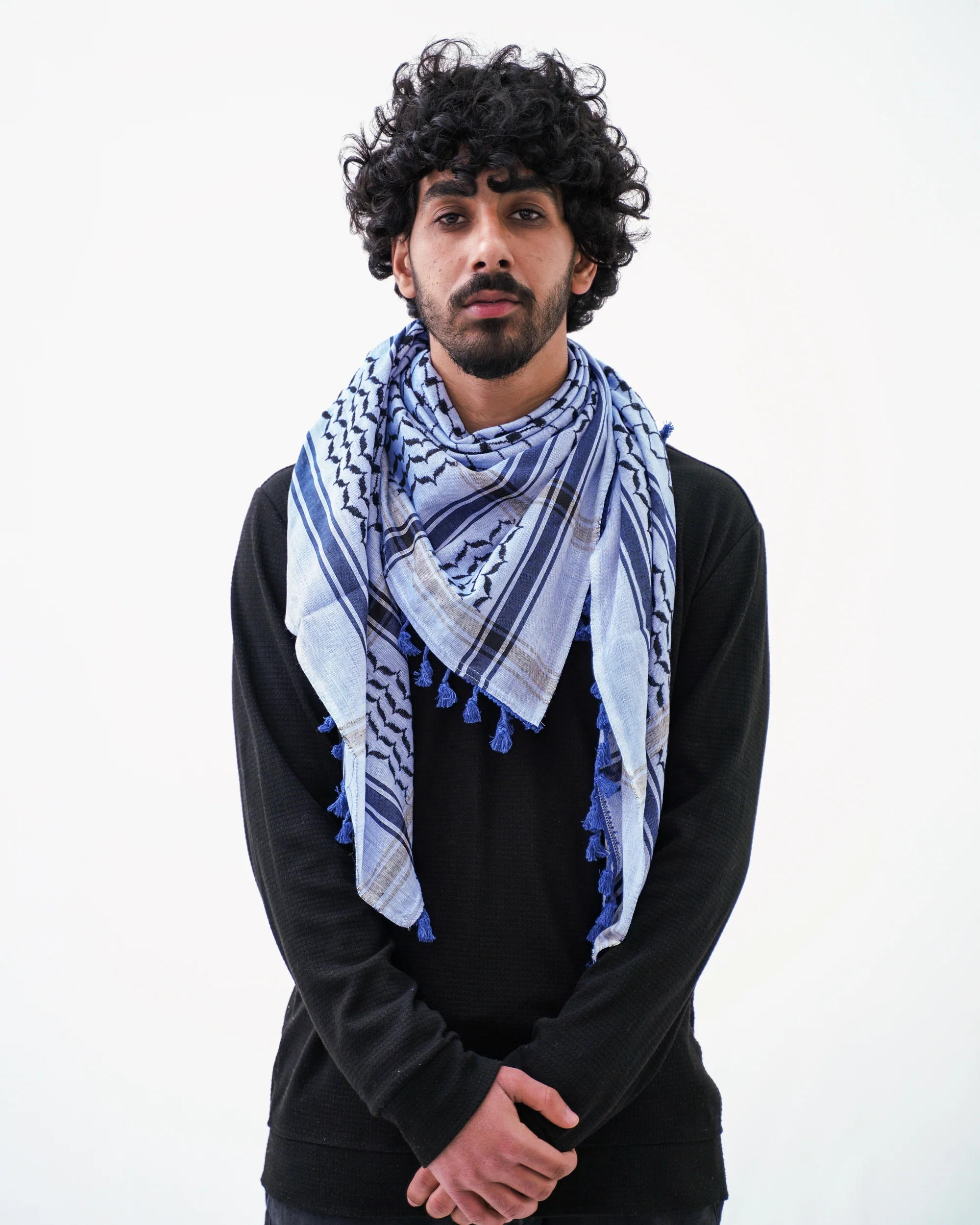 Traditional Blue Hirbawi® Kufiya - Image 2